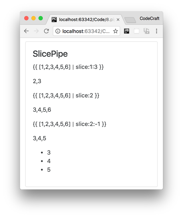 slice pipe